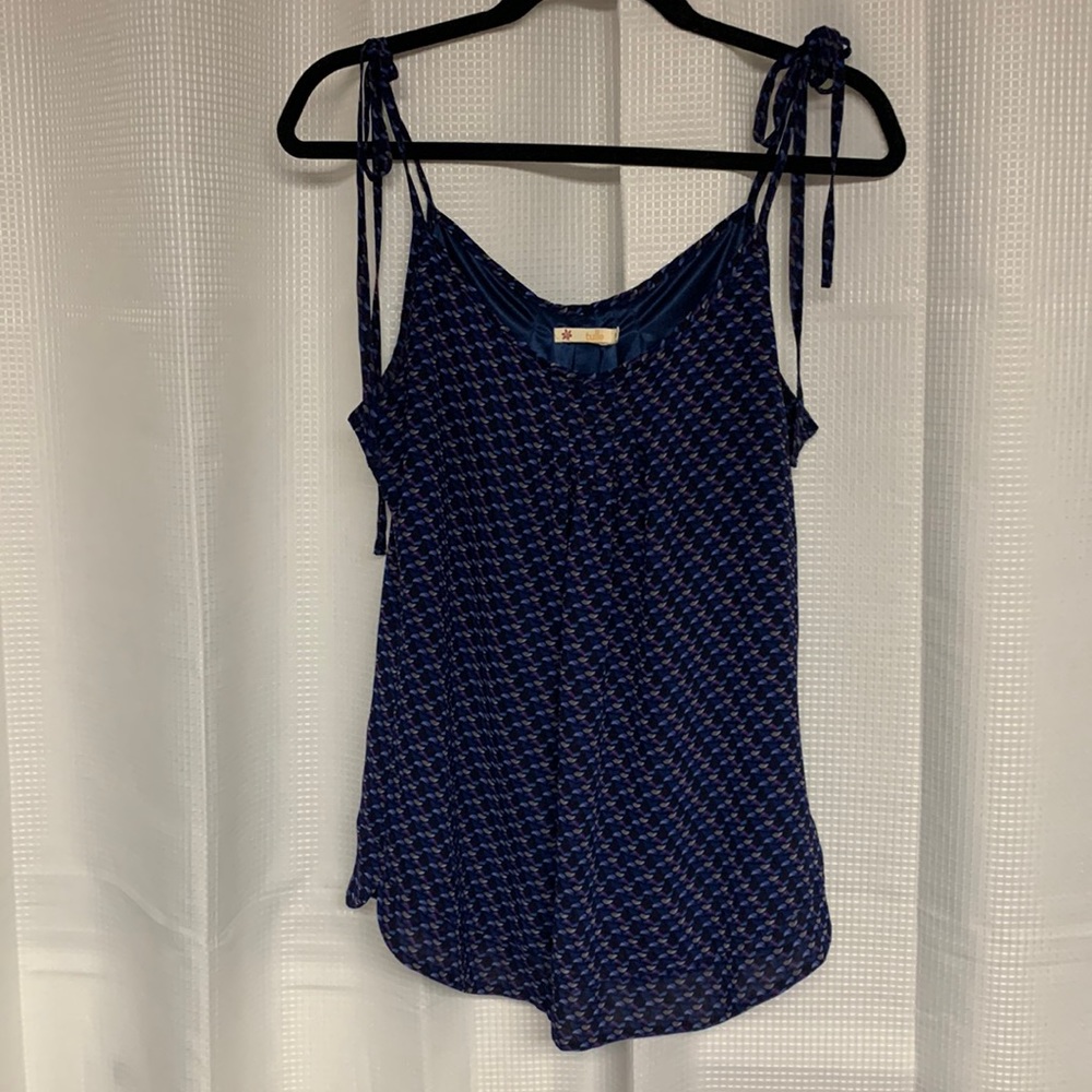 Tulle Patterned Tank Top